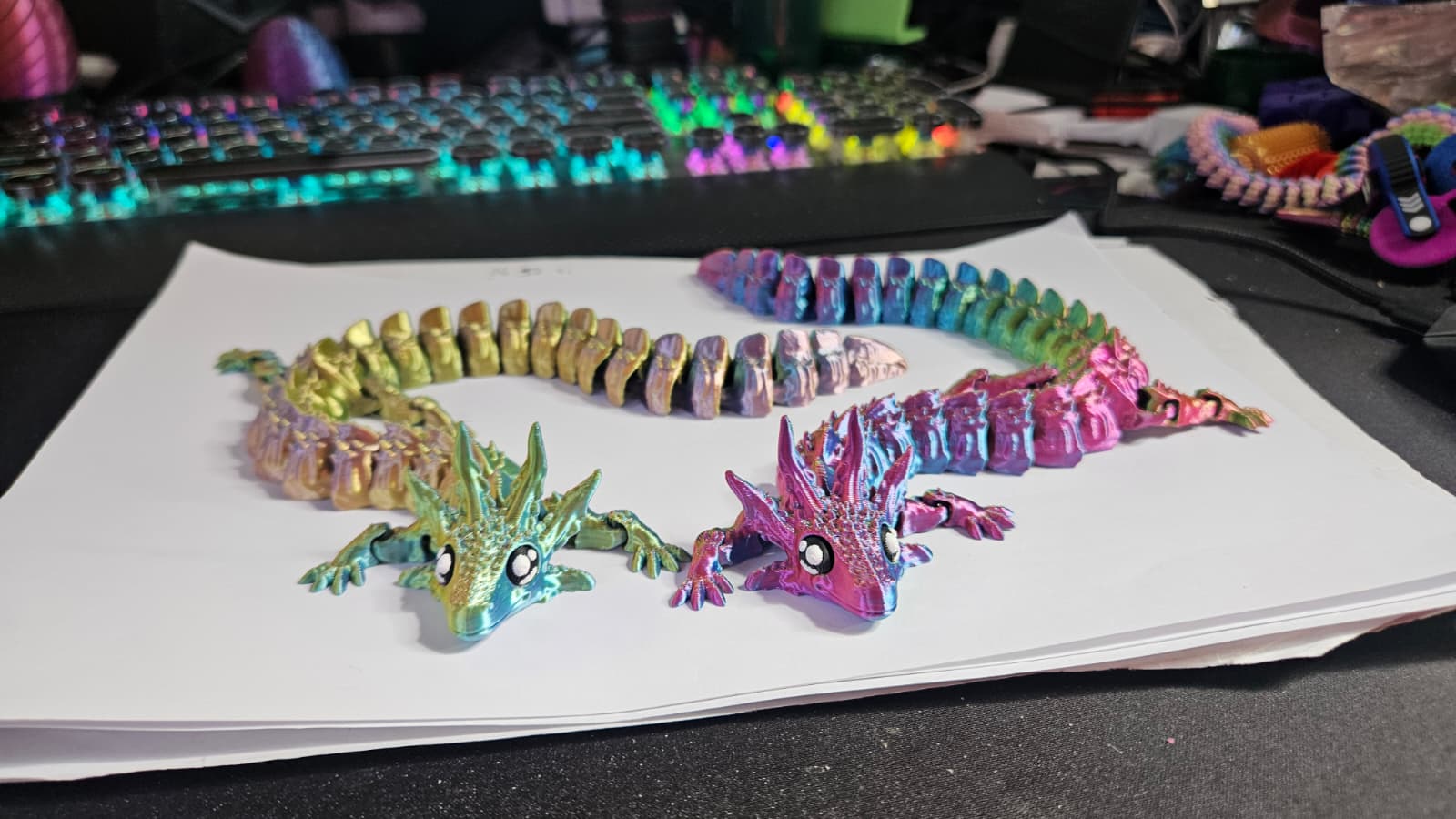 GS3DS Flexi Axolotl Dragon – Articulated Sensory Fidget Creature - Image 3