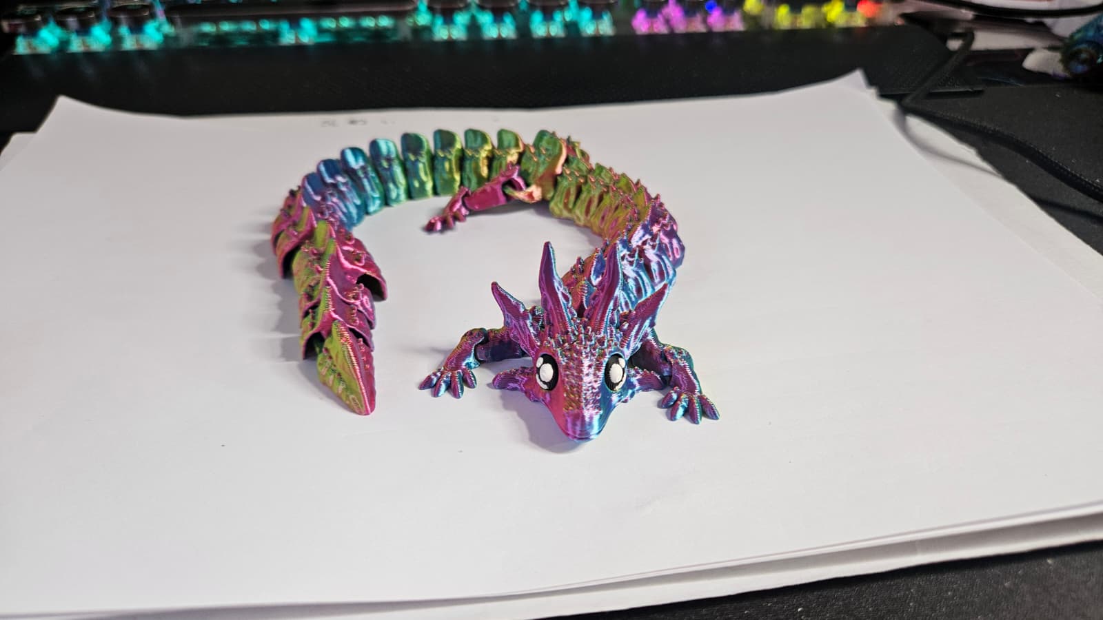 GS3DS Flexi Axolotl Dragon – Articulated Sensory Fidget Creature - Image 4