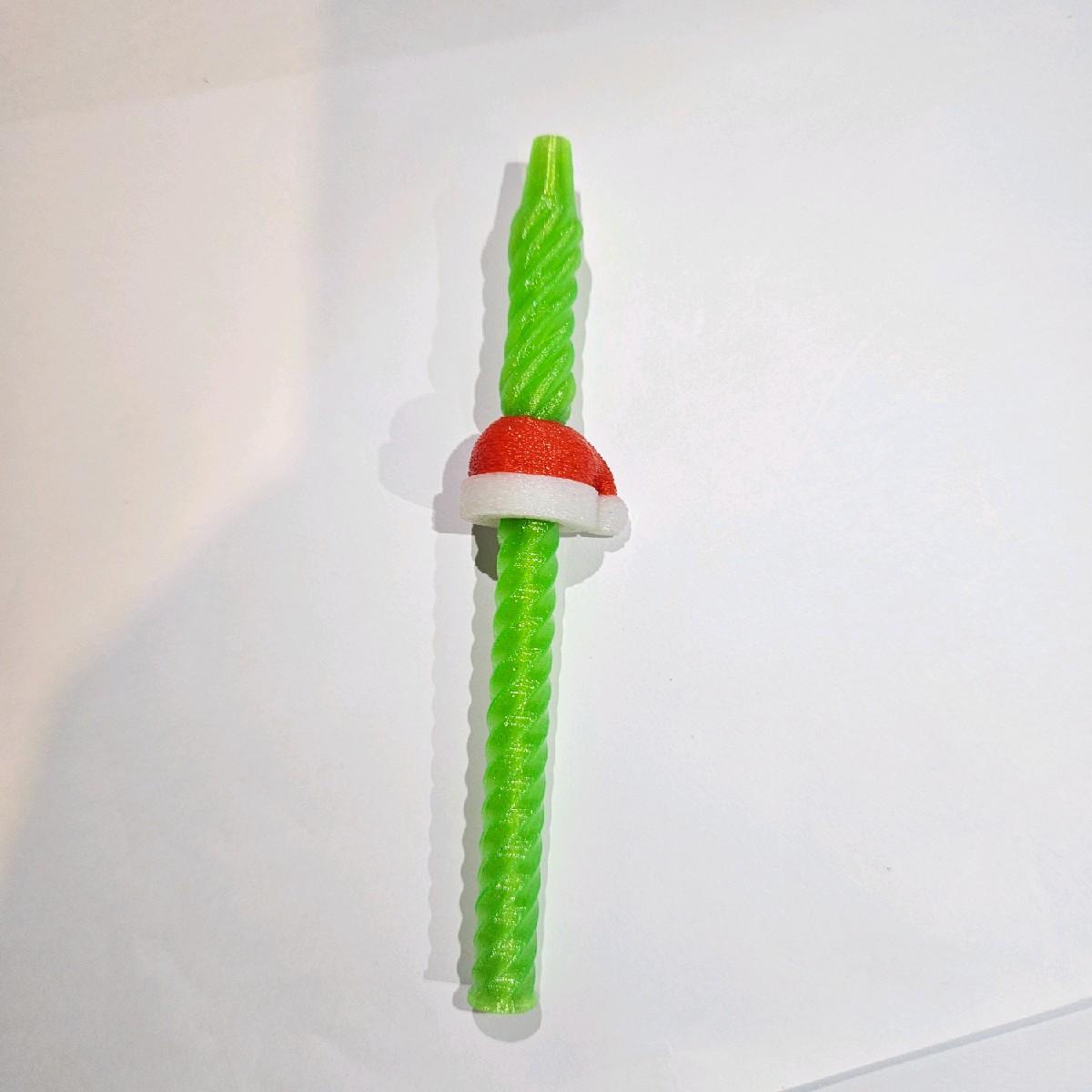Christmas Style Fidget Pen Glow in the Dark Hat - Writing Tool for Stress Relief fidgetstoys - Image 3