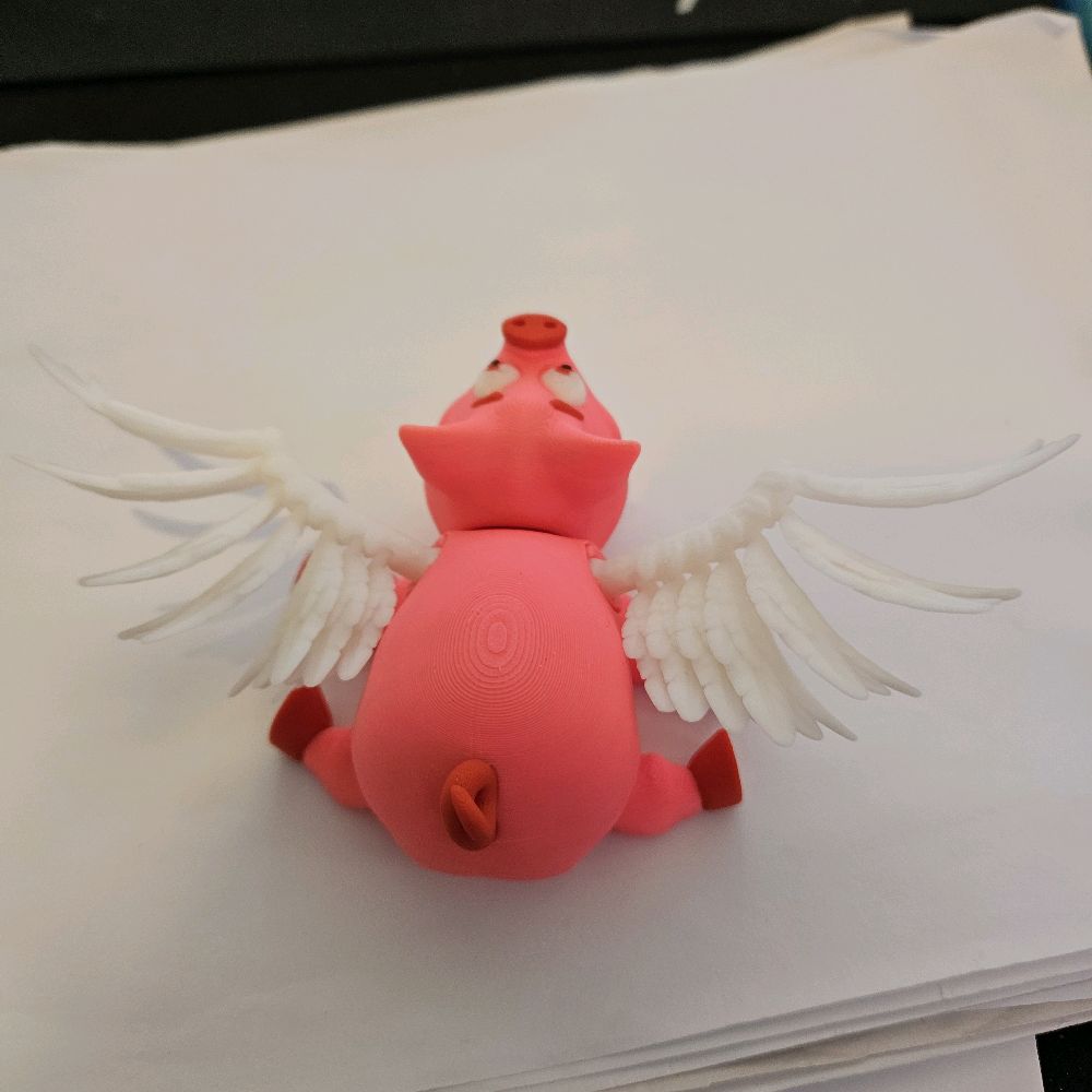 Frank Furter 3D Printed Flexi Fidget Pig - Fun & Satisfying Sensory Toy - Image 5