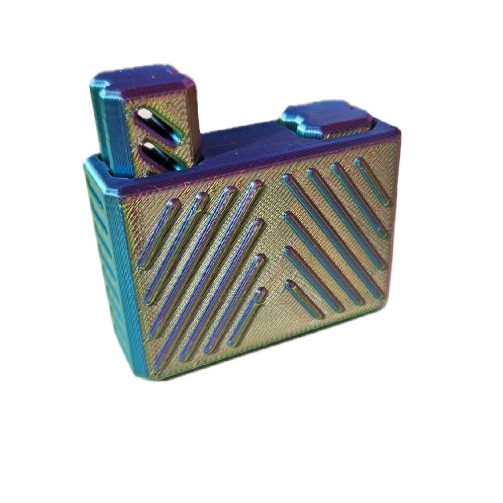 Switch Block Multicolour Fidget Toy with Unique Design and Coloured Stripes