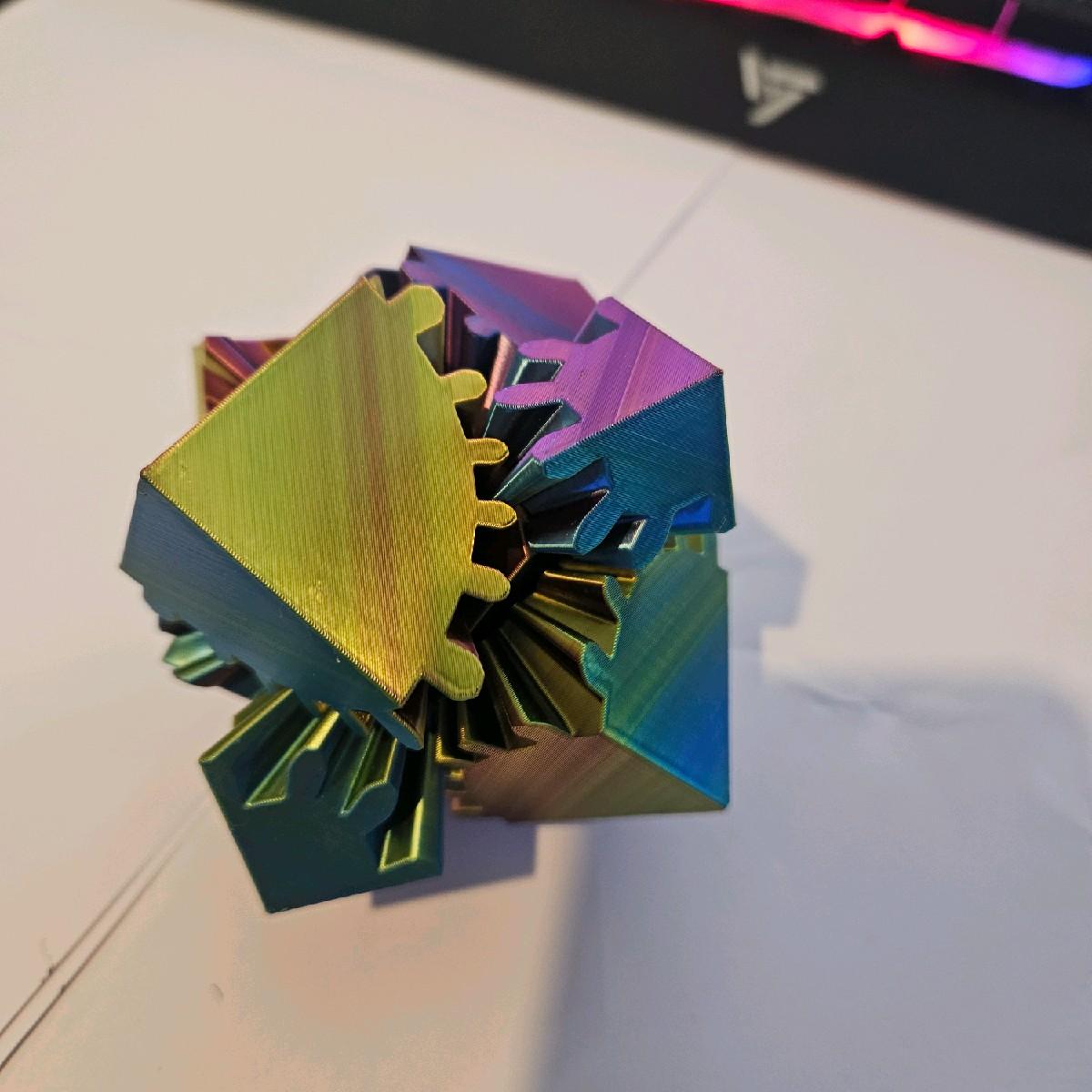 Multicolour Fidget Cube for Stress Relief - Ideal Toy for ADHD, Autism and Anxiety fidgetstoys - Image 4